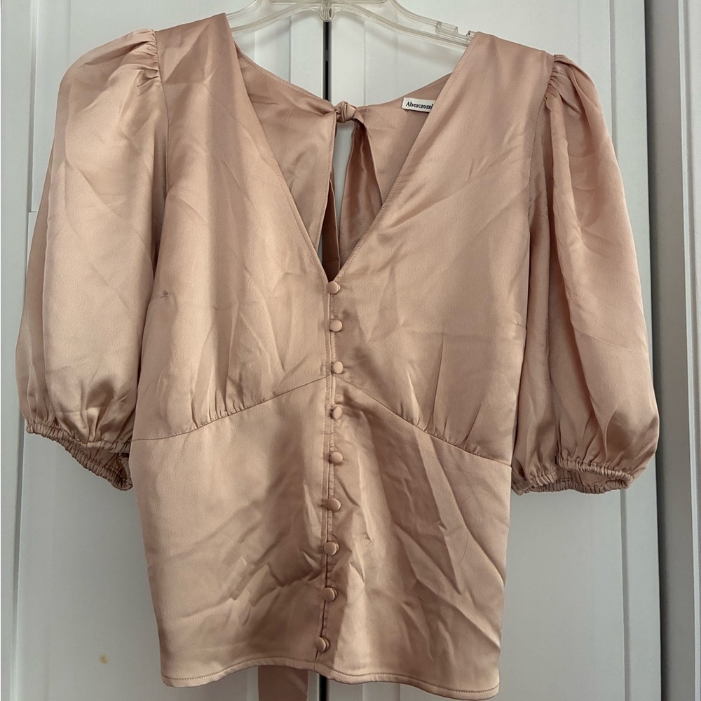 Abercrombie Backless Satin Top